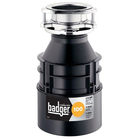 insinkerator|Badger 100 Garbage Disposal, 1/3 HP